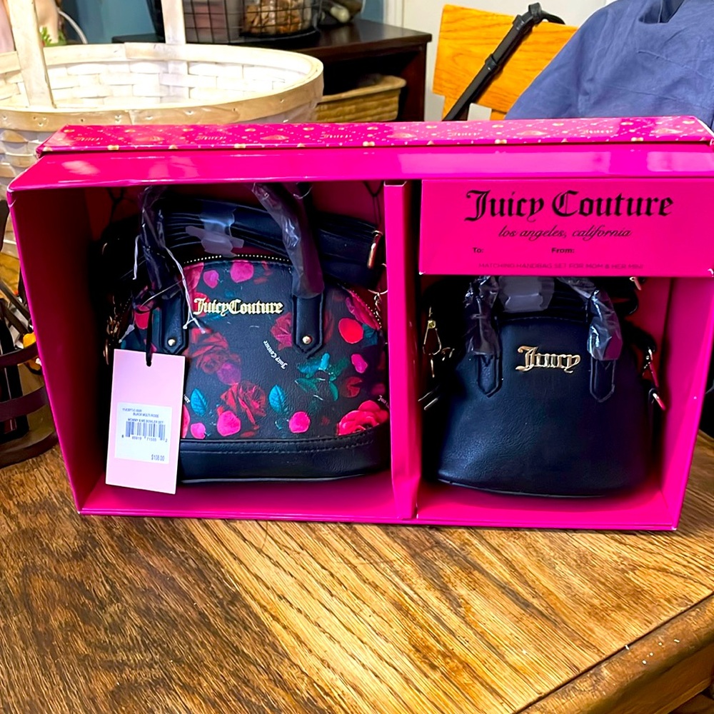 Juicy Couture Gift Set Mommy & Me Bowler Set NEW